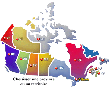 Carte du Canada